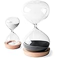 OrgaNice Hourglass Sand Timer - 30 Minute & 5 Minute Timer Set - Improve Productivity & Achieve Goals - Stay Focused & Be More Efficient - Time Management Tool - [Gift-Ready Packaging]