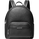 Michael Kors Women's Bex Medium Backpack, Silver-Tone Hardware/Black