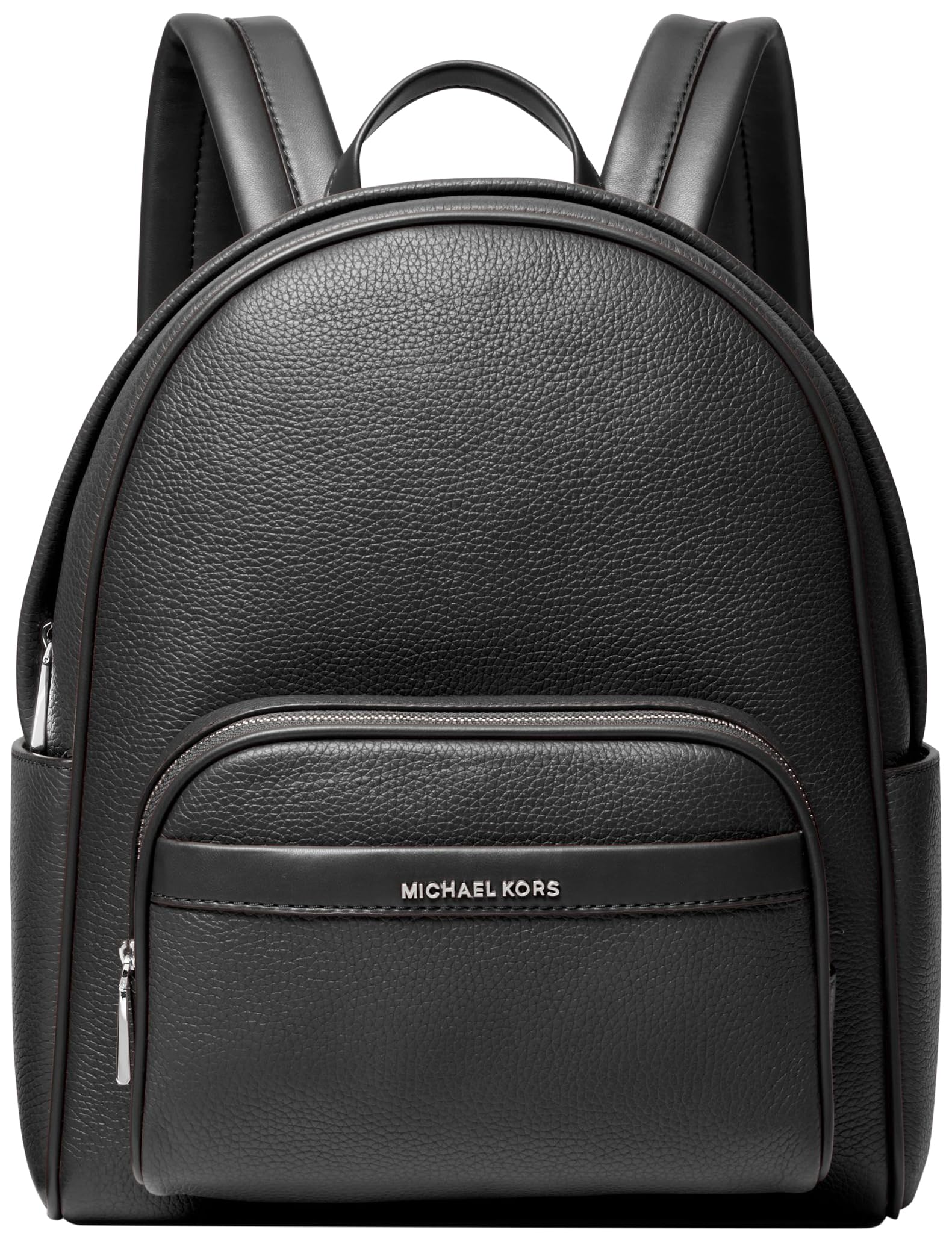 Michael Kors Women’s Bex Medium Backpack, Silver-Tone Hardware/Black, One Size