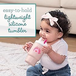 Infantino My 1st Tumbler, Silicone Sippy Cup with