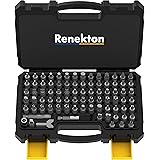 Renekton Security Bit Set 1/4-inch Adapters Phillips Slotted Hex Torx Star Tamperproof Pozi Square Spanner Torque Tri-Wing Cl