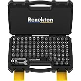 Renekton Security Bit Set 1/4-inch Adapters Phillips Slotted Hex Torx Star Tamperproof Pozi Square Spanner Torque Tri-Wing Cl