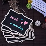 ZARRS Mini Chalkboard Set, 12 Pcs Double-Sided Wooden Boards with String view 5