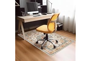 RIMAYA Office Chair Mat for Carpet & Hardwood Floor, 2.62 lbs Anti-Slip Hi-Q Desk Chair Mat for Hardwood & Carpeted Floors, Easy to Clean Desk Floor Mat for Office Chair on Carpet Hardwood Floors 48" x 36"