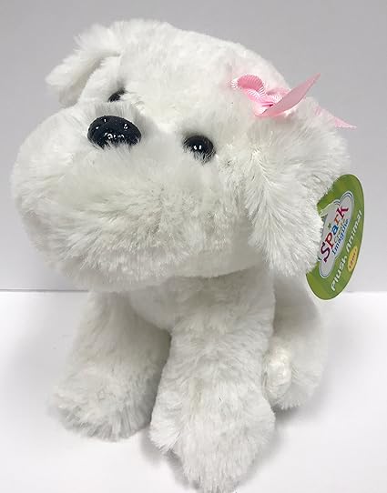 perro blanco peluche