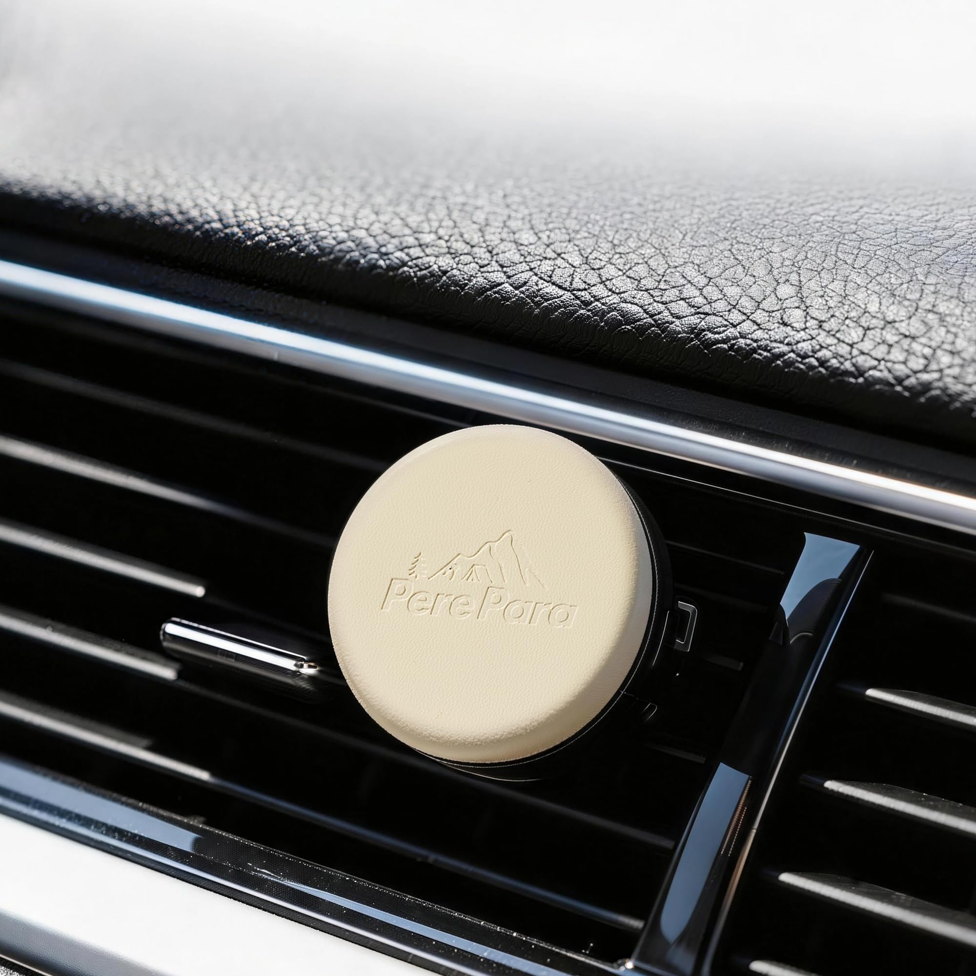 Photo 1 of 2 Packs Amber Vanilla Scented Vent Clips,?Better First Breath?Soft Scent, Leather-Wrapped Design Solid Car Air Freshener?Long Lasting Fragrance Diffuser with Metal?SUV Essentials Gift