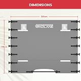 GADLANE Caravan Front Cover with LED Lights Reflective Strips Grey view 6