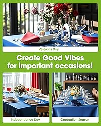 Pureegg Plastic Table Cloth Disposable 10 Pack, 54