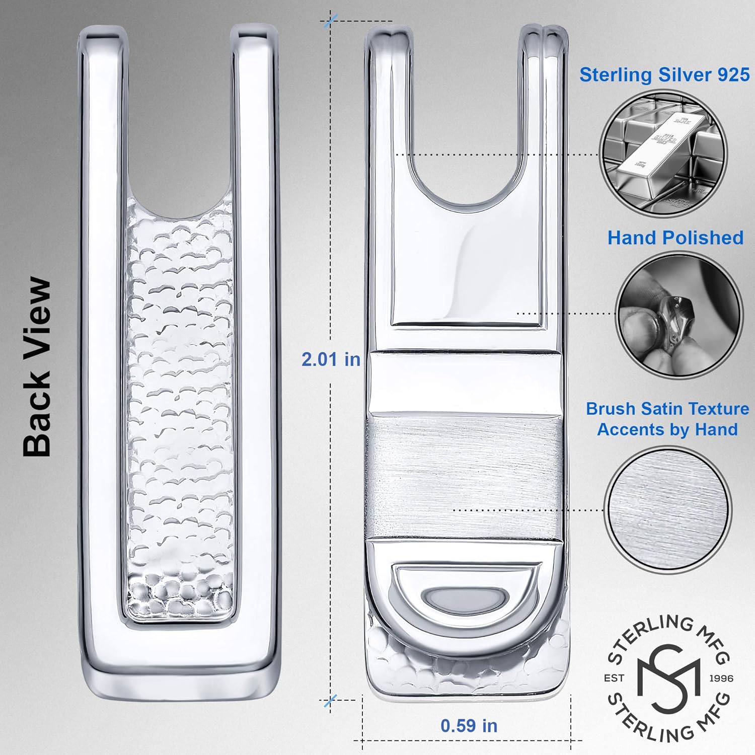 正規品 925スターリングシルバーお金クリップ 期間限定送料無料 Peterphillipscricket Co Uk