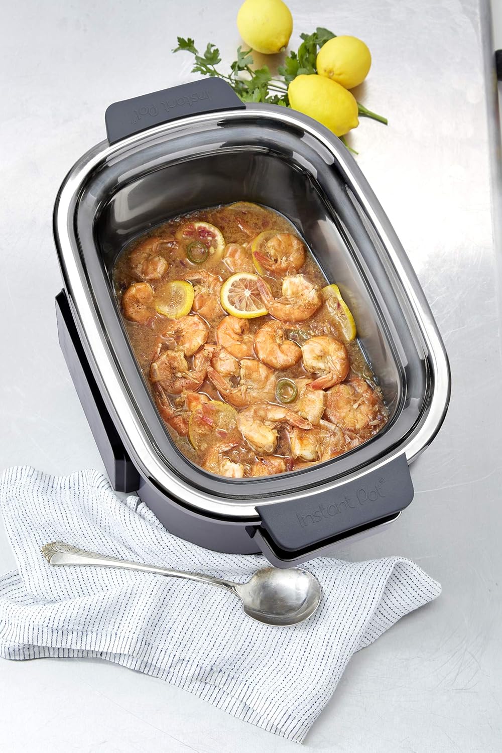 Instant Pot Aura Pro Multi-Use Programmable Slow Cooker with Sous Vide, 8 Quart, No Pressure Cooking Functionality: Kitchen & Dining