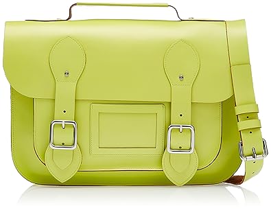 Viari Berkeley Campus Satchel Large (Neon Yellow)