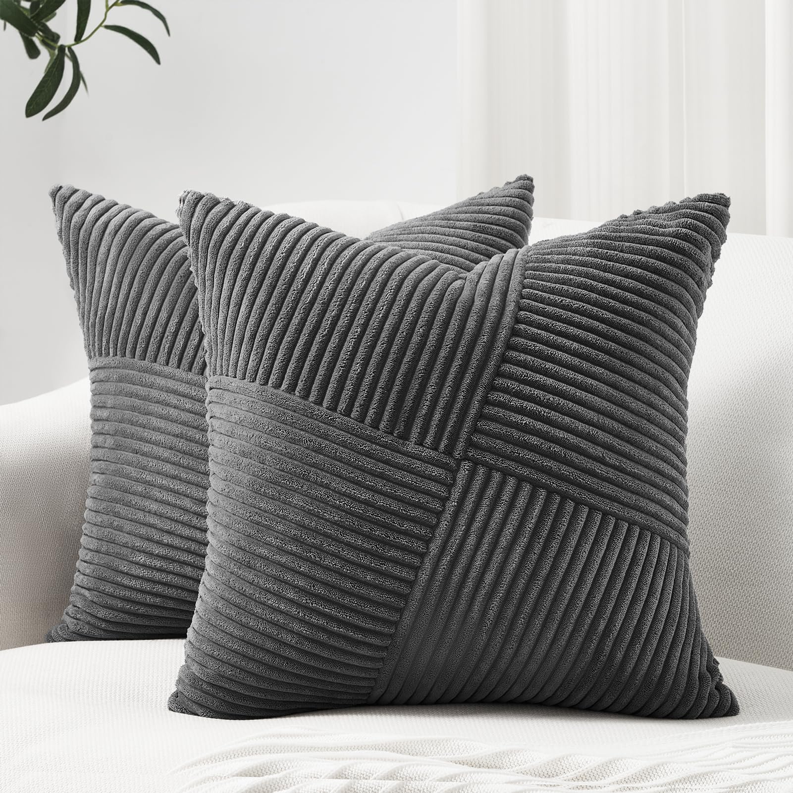 Topfinel Pillow Covers 16x16 Inch Set of 2