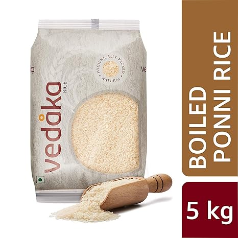 Amazon Brand-Vedaka Ponni Rice, Boiled, 5kg