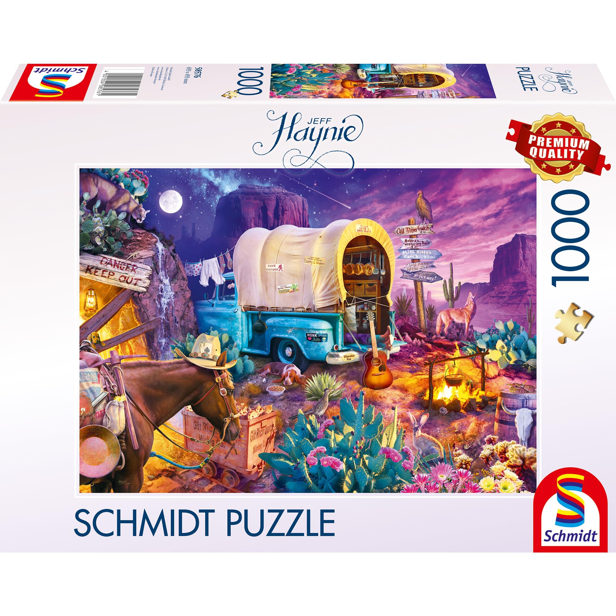 Photo 1 of Schmidt Spiele 58576 Jeff Haynie Romantic Wild West Camping, 1000 Piece Puzzle