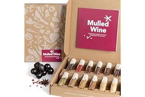 Mulled Wine Kit by Craftly | Holiday Spiced Wine Mix | Warm Cocktails for Winter | Gluhwein Spice Set | Spice Gift Set for Cooks | Christmas Spices | Orange Peel | Spices, Recipes, & Instructions