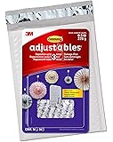 Command Adjustables Repositionable 0.5 lb Clips, 16 Clips, 36 Strips