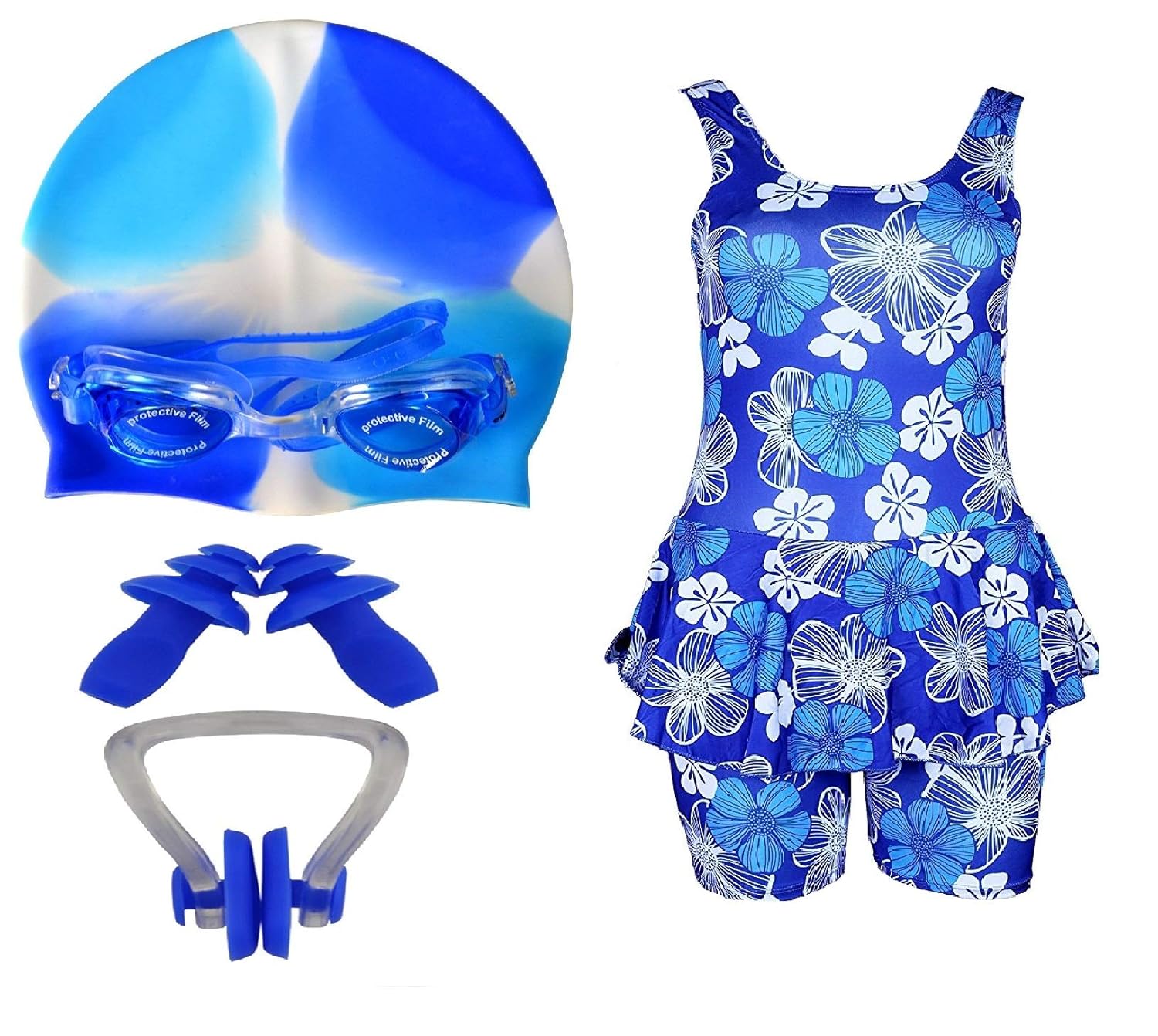 Golden Girl Girl Swimming Kit(106)Mutlicolor Swimming Set, 1213 Years