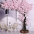Artificial Cherry Blossom Trees Light Pink Tree Arch Flowers Cherry Blossom Pink Fake Sakura Flower Indoor Outdoor Home Office Party Flower Silk Fake Sakura Tree 1.6×1m