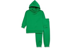 �鶹�� Essentials Unisex Kids' Modern Sweat Set, Pack of 2, Green, Small