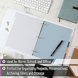 Mr. Pen - 6 Tab Binder Dividers, Pack of 2 Sets