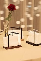 WWW-WOODART Napkin Holder for Table Napkin Holders