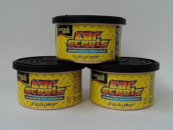 California Car Scents - Sents La Jolla Lemon Lufterfrischer 3er Sparpack - Set