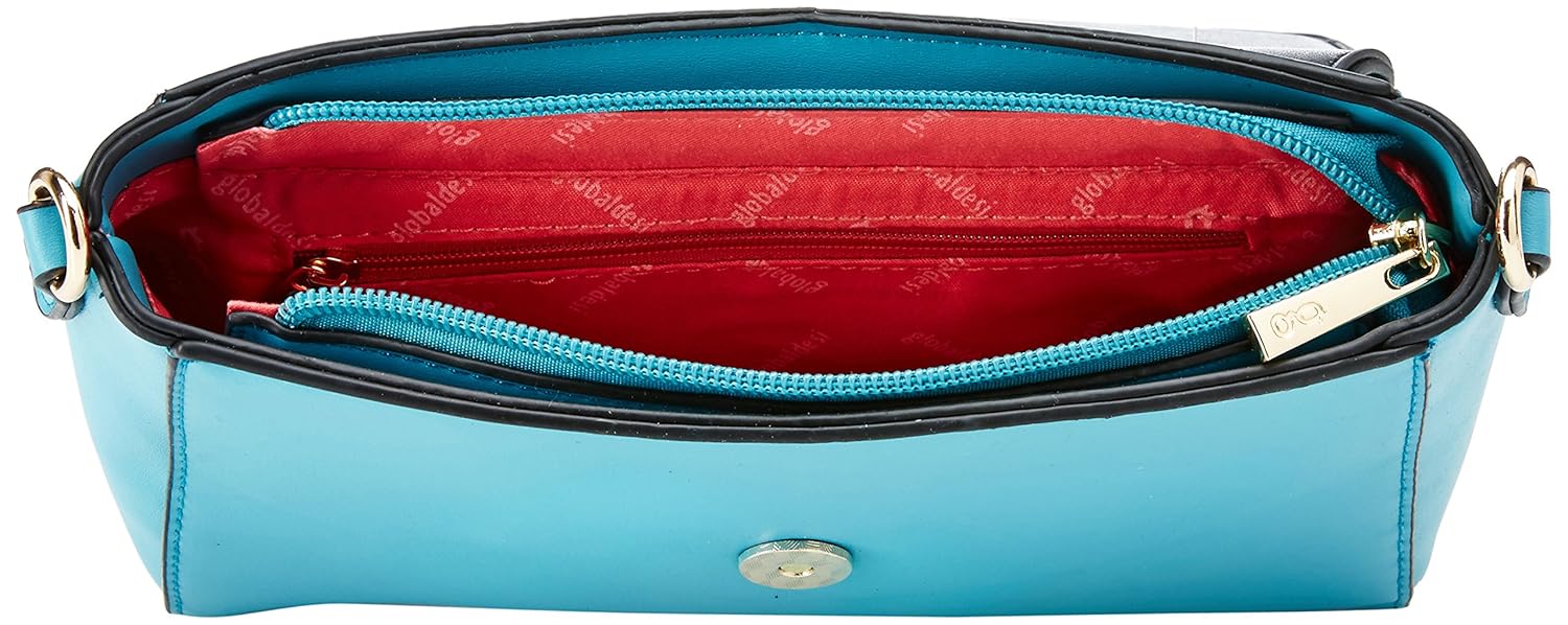 global desi fashion plus women's satchel (turquoise) ()
