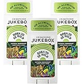 JUKEBOX Natural Deodorant for Women–Born to Be Wild Scent-Aluminum-Free, No Baking Soda,No Harsh Chemicals,Odor Blocking Technology, Wild Fern, Pink Pepper, Vetiver-a Dr. Squatch Brand-2.65oz, 3 Pack