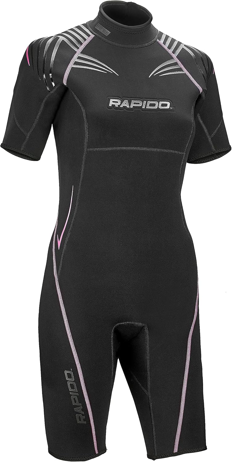 Rapido Equator Boutique Collection Womens Wetsuit Superior Flex Stretch Neoprene Wetsuit for Women | Premium 2 mm Shorty Wetsuit Womens | Traje De Neopreno para Mujer: Sports & Outdoors