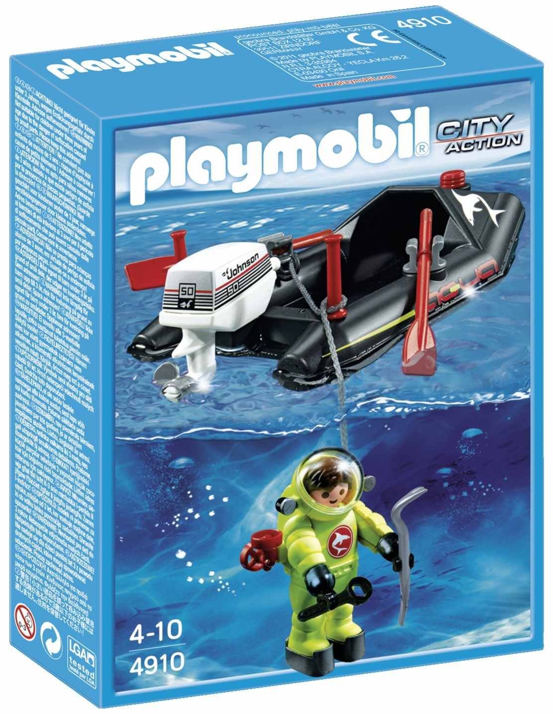 Playmobil 4910 Dinghy with Diver