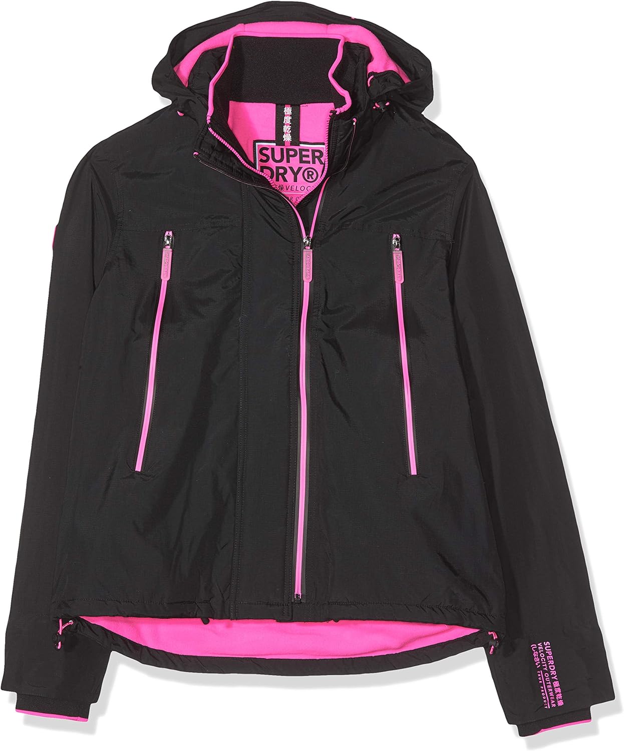 Superdry Women's Pop Zip Velocity Windcheater Jacket, Multicolour