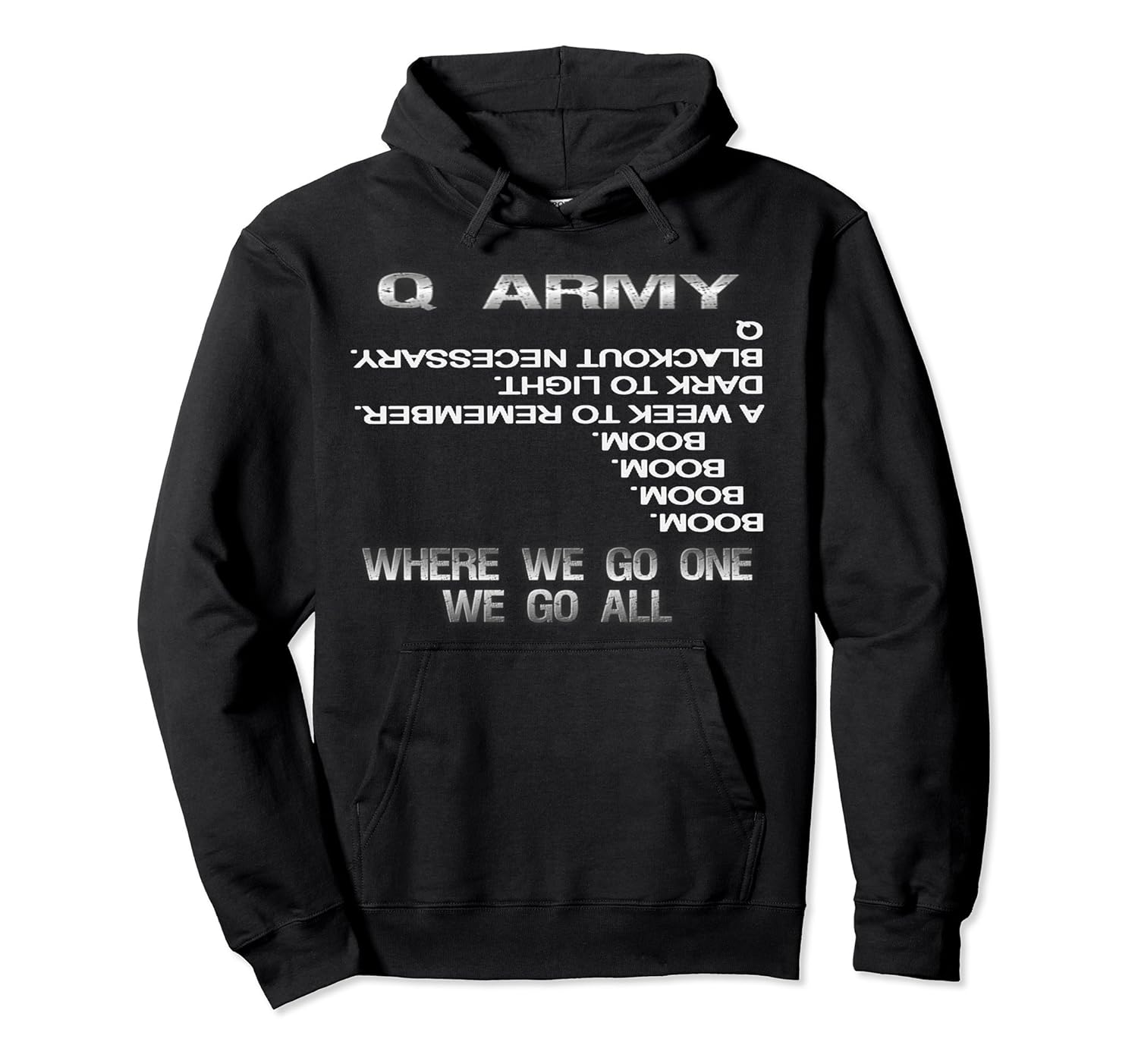 Q Gun, Qanon Gun/ Patriots Fight Hoodie Sweatshirt-ANZ