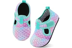 LeIsfIt Toddler Water Shoes Girls Boys Swim Beach Shoes Barefoot Aqua Socks Kids Non-Slip Water Socks