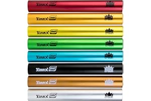 Crown Sporting Goods Standard Size Aluminum Track & Field Relay Batons-Set of 8 Assorted Colors