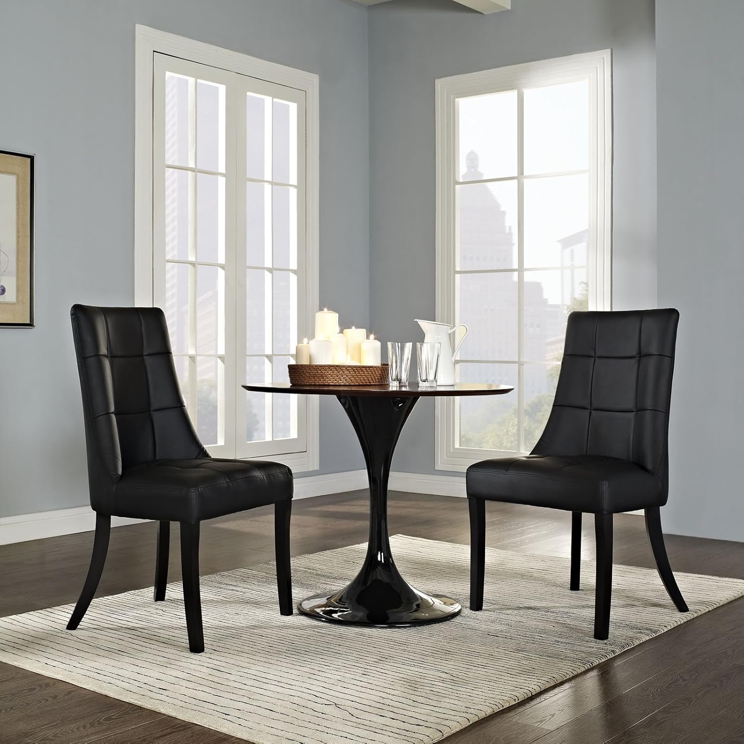 Best modway table chair set