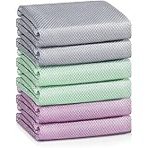 Fish Scale Streak Free Magic Glass Window Car Mirror Microfiber Cleaning Cloth Cleaner Cloths,Lint Free Stainless Steel Windshield Shower Cleaning Cloth,Miracle Polishing Towels Shiny Wipes,Pack 6,Mix