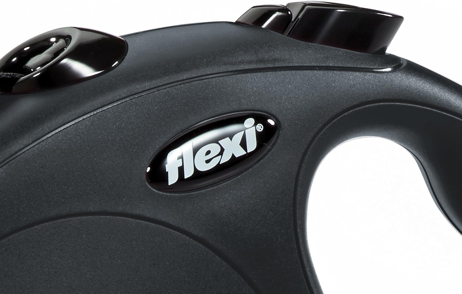 FLEXI New Classic Retractable Dog Leash (Tape) 26 feet, Large, Black : Pet Supplies
