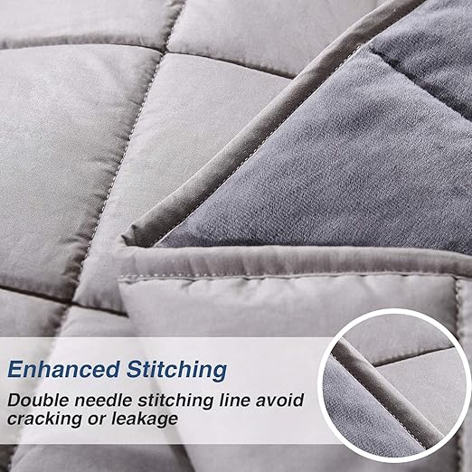 Amazon.com: OMYSTYLE Weighted Blanket -Minky&Tencel 2 in 1 All Season