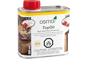 Osmo TopOil 3056 Clear Hardwax-Oil 0.5L - Food Safe - for Counter Tops and Cutting Boards