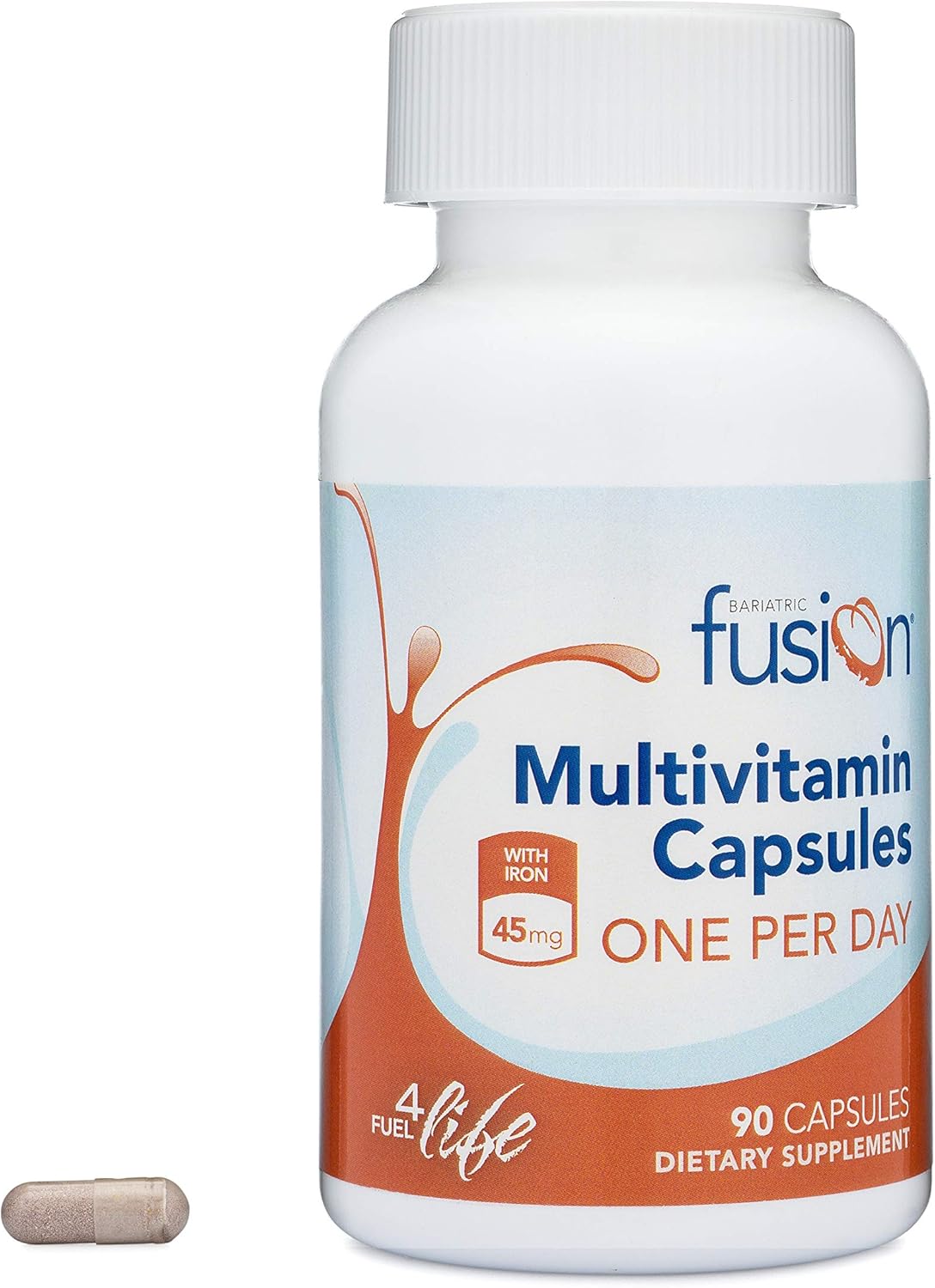 Bariatric Fusion Bariatric Multivitamin ONE per Day Capsule with 45mg of Iron for Post Bariatric Surgery Patients Including Gastric Bypass and Sleeve Gastrectomy, 30 Count, 1 Month Supply: Health & Personal Care