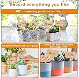KINGLAKE Bamboo Plant Labels and Marker Pen 30 Pcs 6.5x10cm Garden Tags view 4