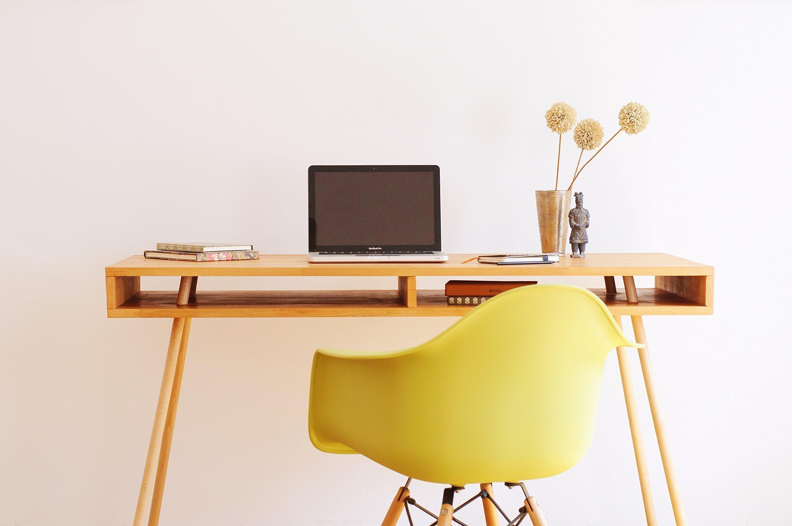 Handcrafted Computer Desk from Solid Wood. Use as an Office Furniture - Work Table or Dorm Table. Perfect Gift fro Christmas, Father's Day