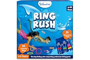 Skillmatics Ring Rush Diving Toys - Underwater Search and Find Game for Summer Fun, Swimming Pool Toys, Gifts for Kids, Boys, Girls Ages 6, 7, 8, 9 & Up