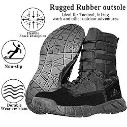 LAHORS Lightweight Military Tactical Combat Boots