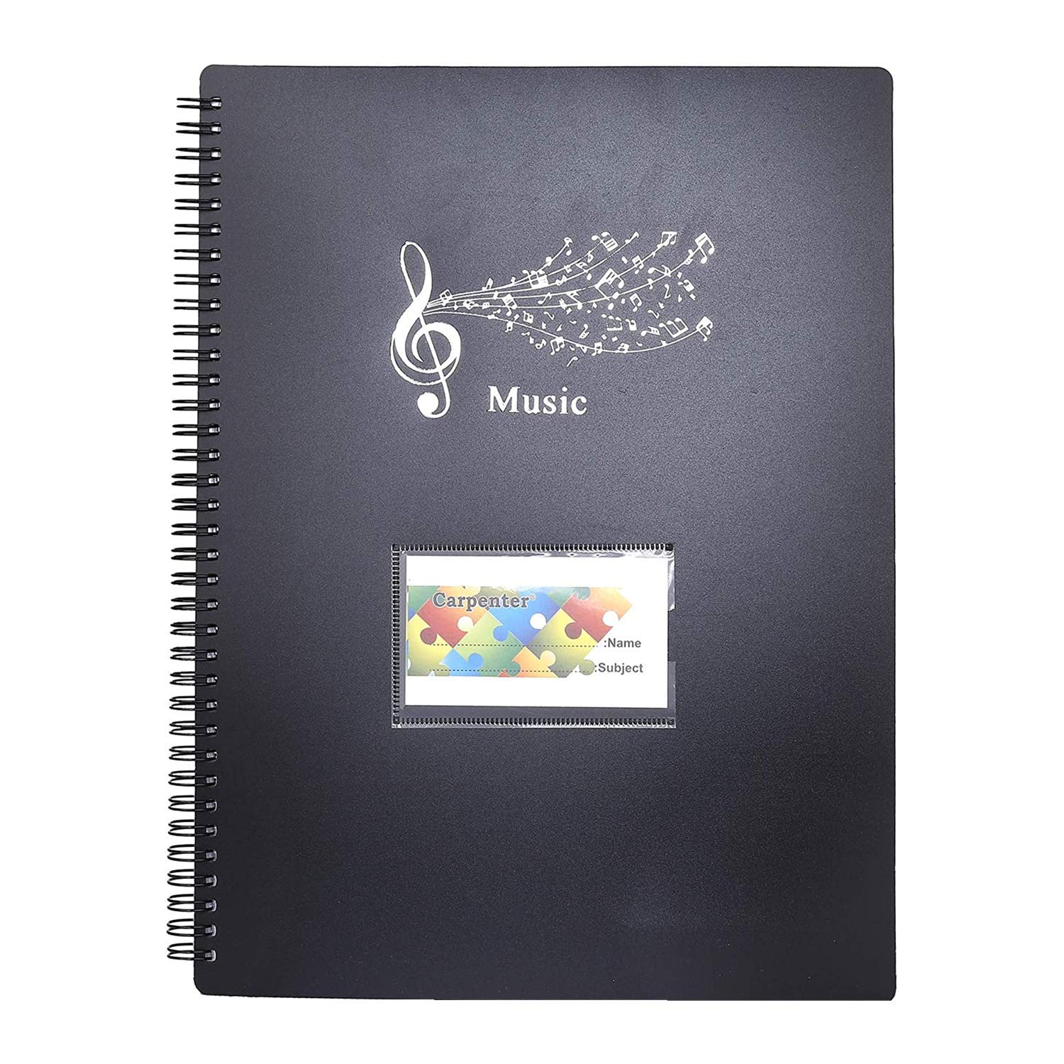 Music Sheet Folder Music Sheet File Folder A4 Size 20 Pockets Song File Clef Paper Storage Documents Holder Bag