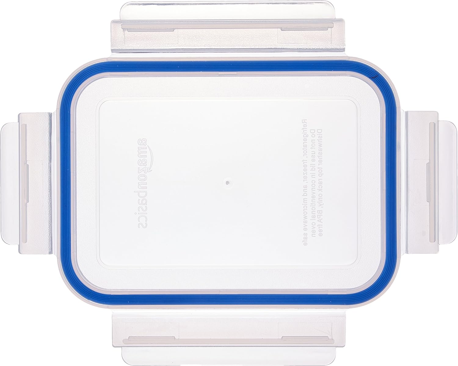 Amazon Basics Leak-Proof Glass Locking Lids Food Storage Containers, 14-Piece Set, 7 Count of Bases and 7 Plastic Lids, Clear - Image 4