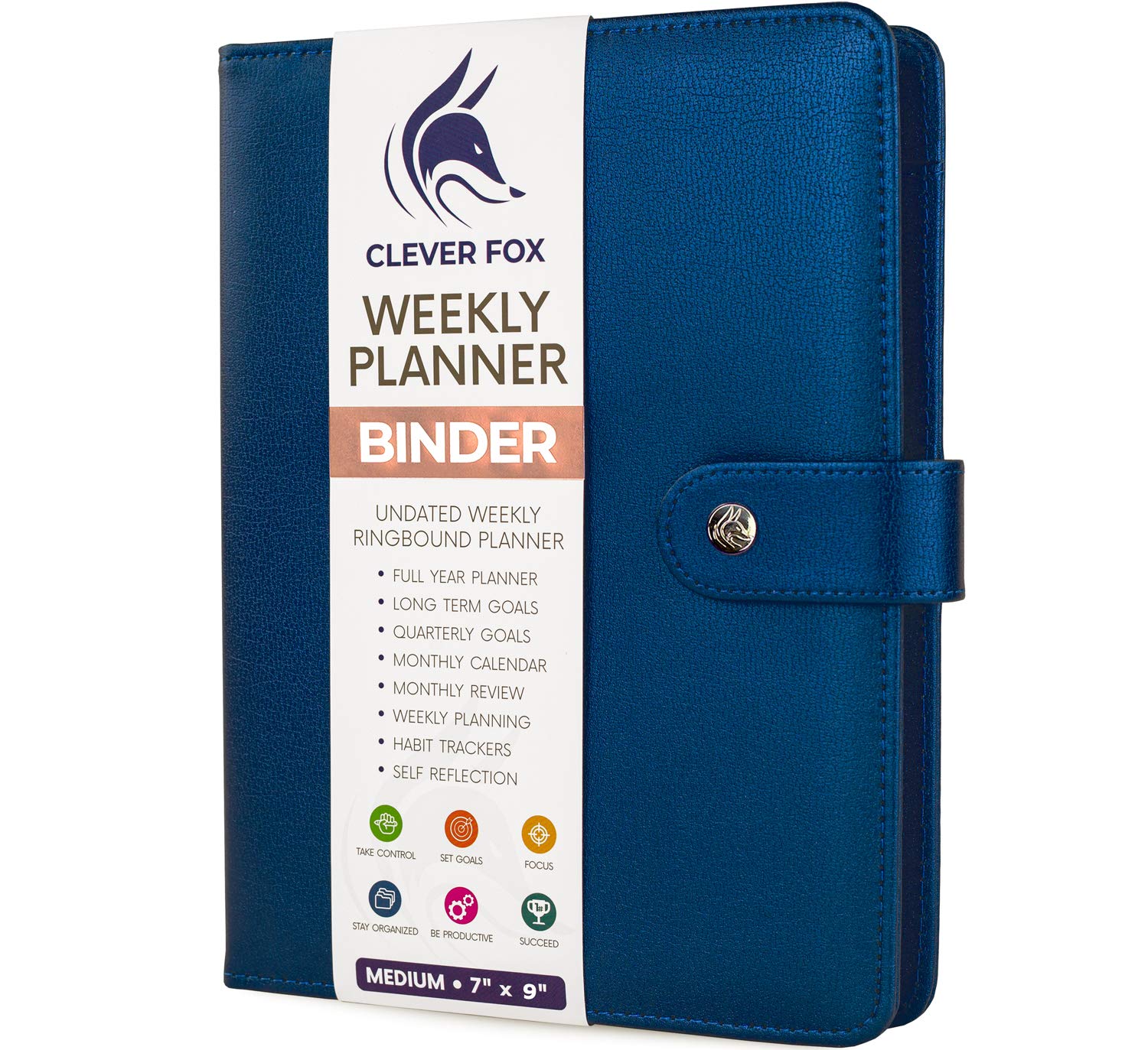 Clever Fox Weekly Planner Binder – Goal Setting
