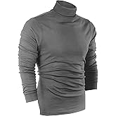 Utopia Wear Turtleneck Men Slim Fit UPF 50+ Lightweight Pullover Sweater Long Sleeves Top