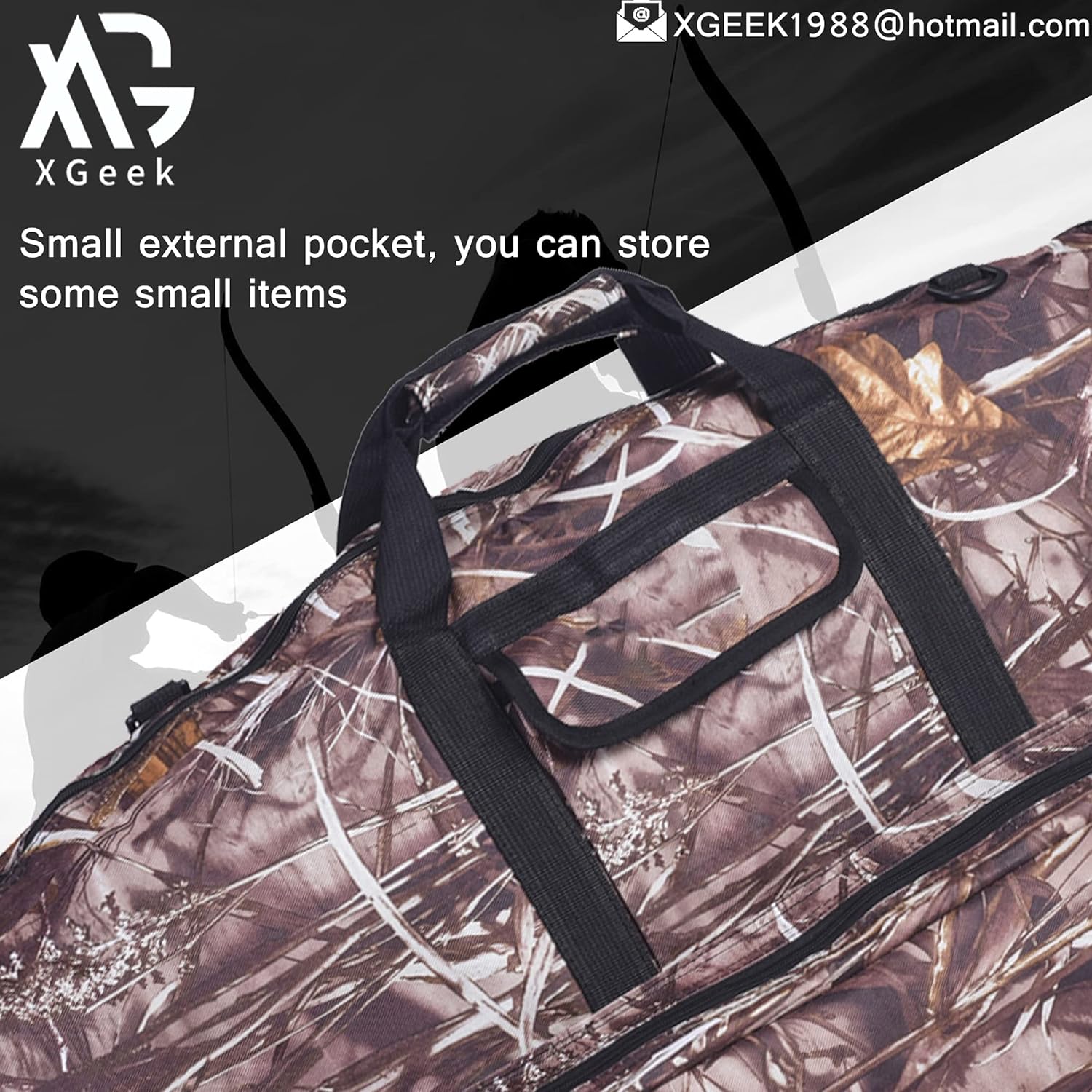 XGeek Soft Bow Case Compound Bow Bag with Protective Padding and Backpack Straps Takedown Recurve Soft Bow Carry Bag for Hunting Holder Bow Accessories Arrow Tube Pocket : Sports & Outdoors