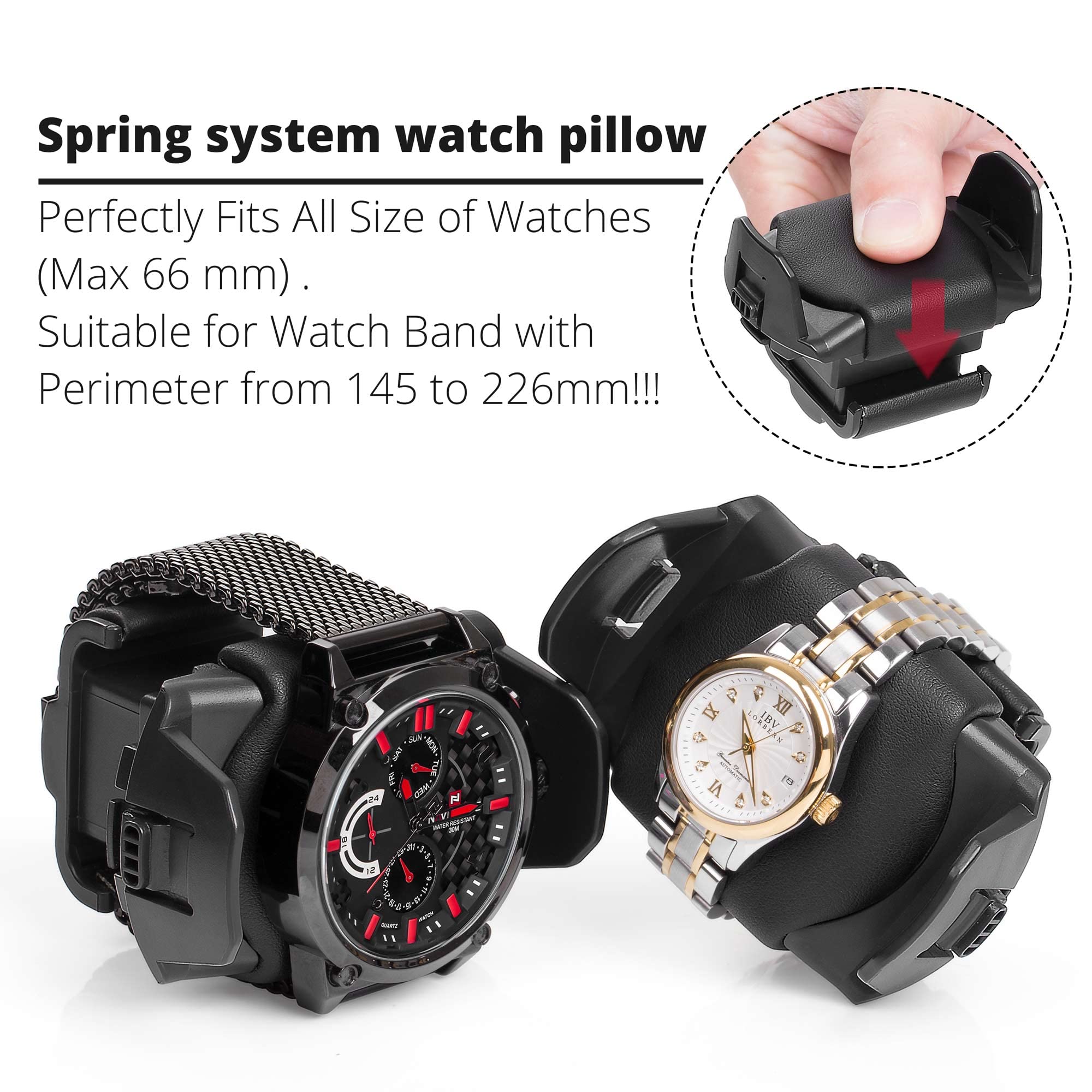 TRIPLE TREE Watch Winder for 24 Automatic Watches with Soft Adjustable Pillows, Key and Fingerprint Unlocking, Quiet Mabuchi Motor, Built-in Blue LED Illumination